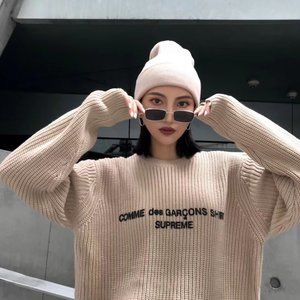 Comme Des Garcons x Supreme Cable Knit Sweater - Size M